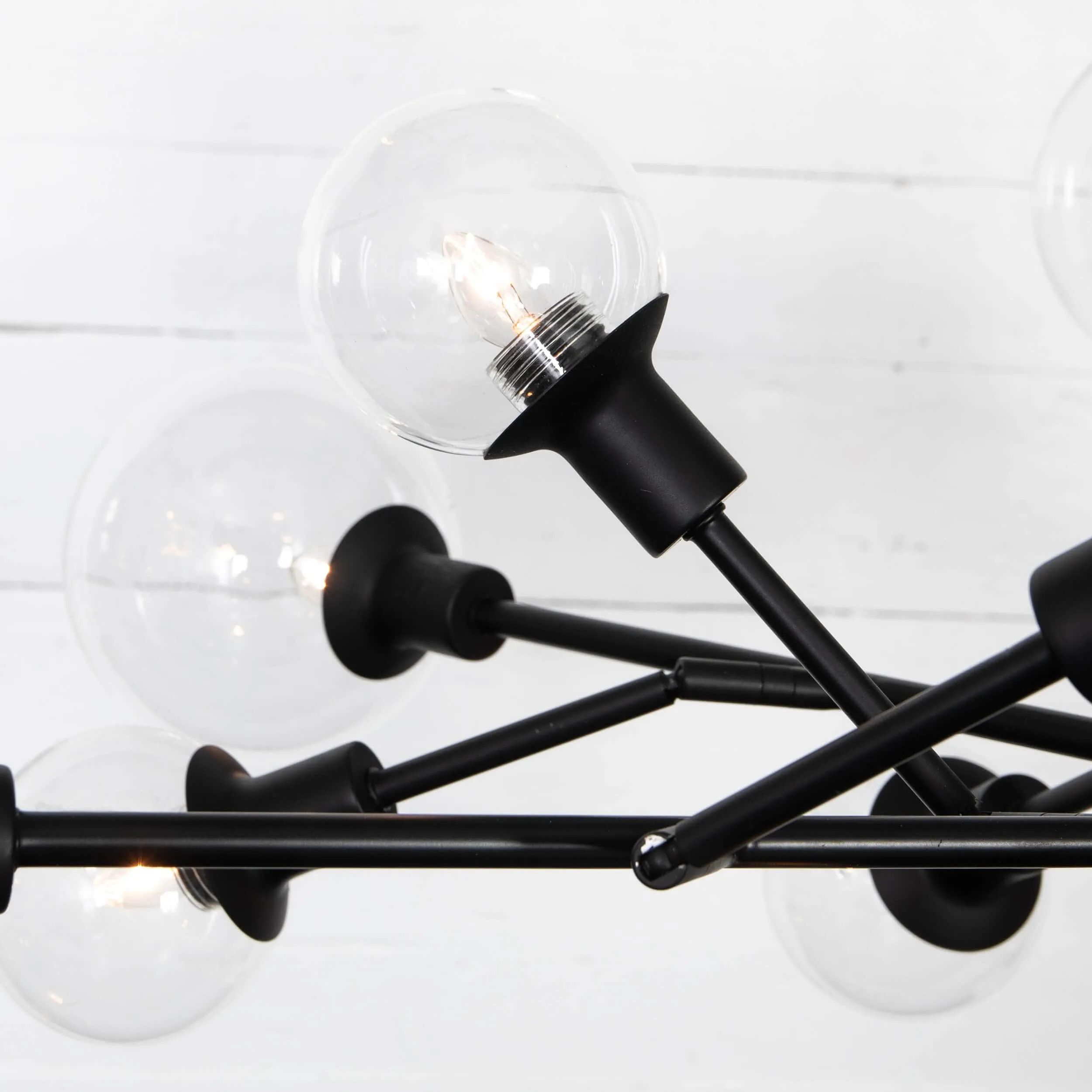 Pellman Chandelier, Flat Black