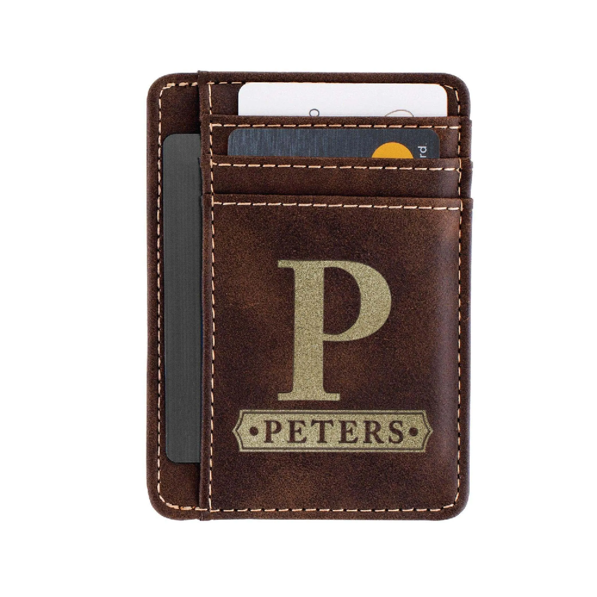 Personalized Card Holder - Custom Leather Card Holder, Gift for Men
