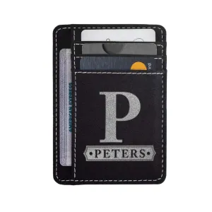 Personalized Card Holder - Custom Leather Card Holder, Gift for Men