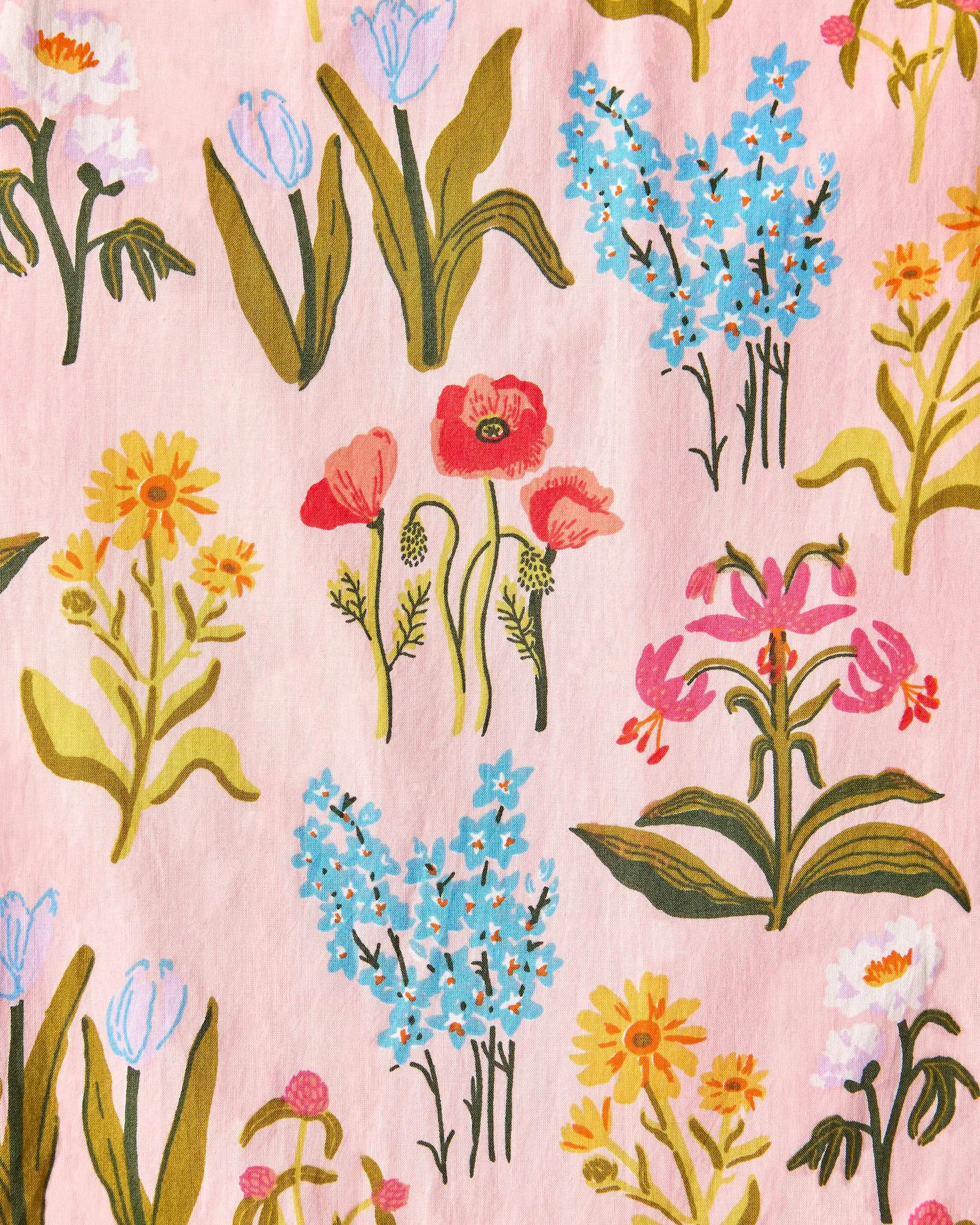 Printfresh   Lars Salt Lake Stems - Gracious Gardener Midi - Pink Marshmallow