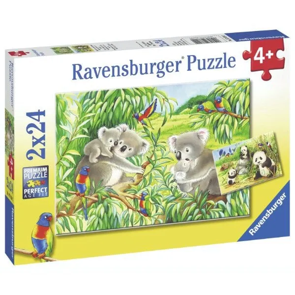 Ravensburger Sweet Koalas and Pandas Puzzle 2x24pc