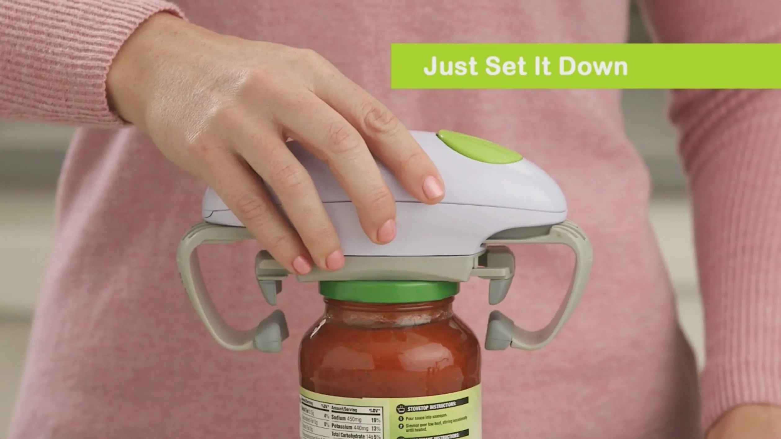 Robo Twist Electric Jar Opener One Touch Electric Auto Jar Opener Works for Jars of All Sizes As Seen on TV