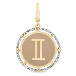 Round Gemini Charm