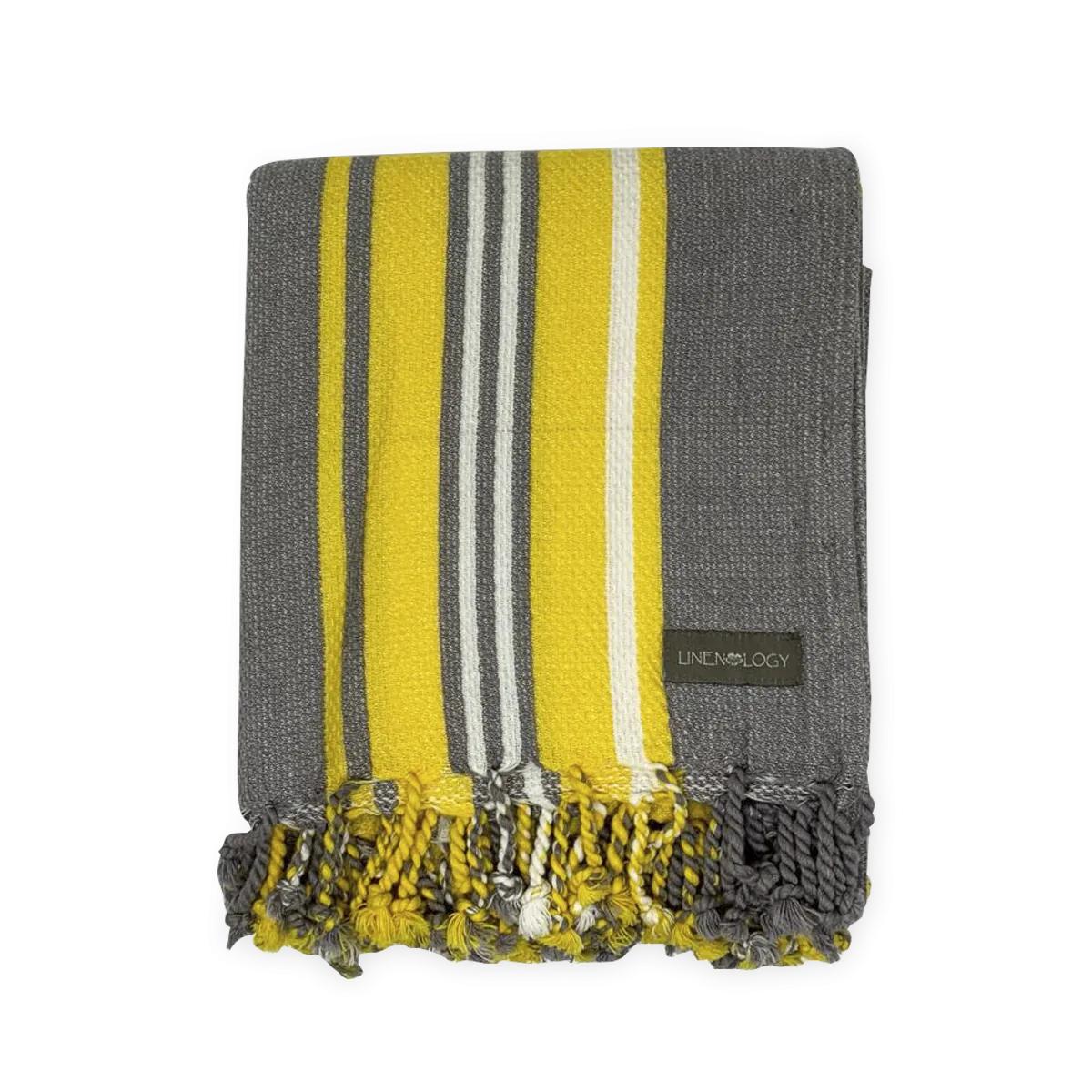 Set of 2 Hammam Towels - Iris Ash, Stripes
