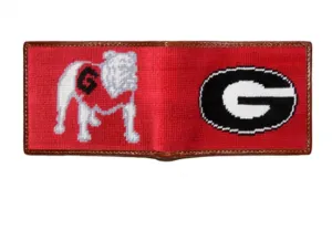 Smathers & Branson Bi-Fold Wallet Georgia Red