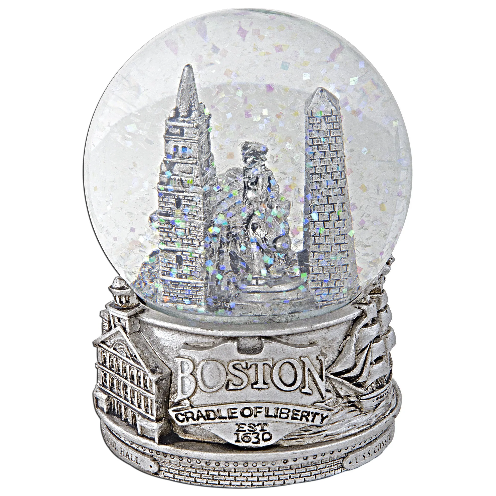 SNBT03 Water Globe 65mm Glass Boston SILVER