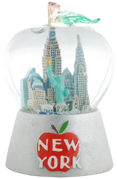 SNNY11 Water Globe 45mm Glass New York Apple