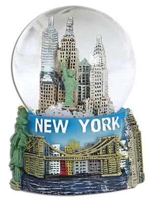 SNNY14 Water Globe 45mm Glass New York blue