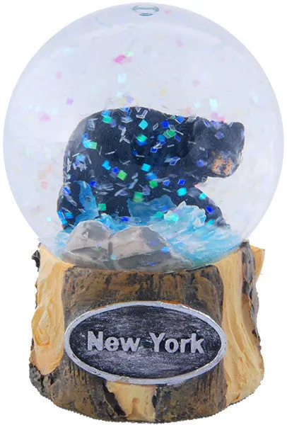 SNNY16 Water Globe 45mm Glass Bear with New York
