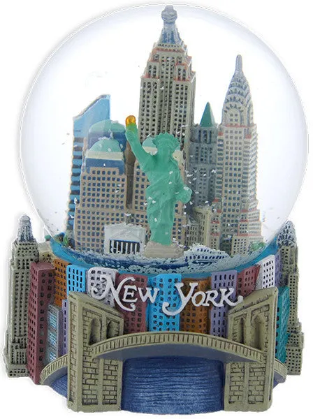 SNNY23 Water Globe 100mm Glass New York City