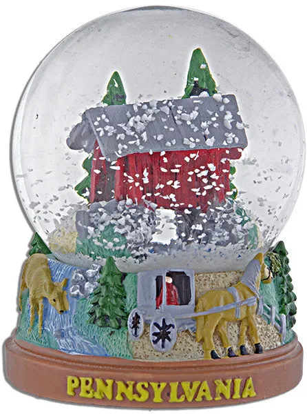 SNPA3 Water Globe 65mm Glass Pennsylvania Color