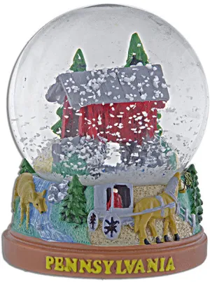 SNPA3 Water Globe 65mm Glass Pennsylvania Color