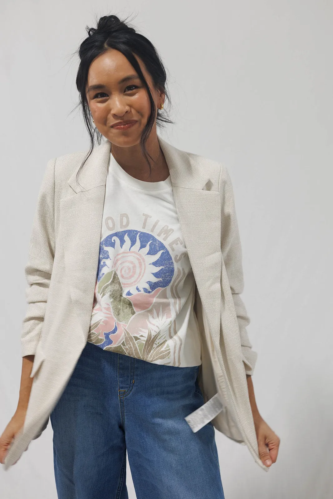 Sunshine Boyfriend Tee Sea Salt