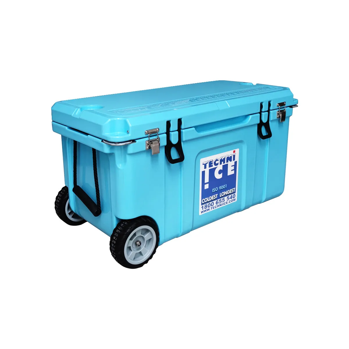 Techni Ice Signature Hardcore Icebox 75L Light Blue Wheels *Preorder FOR MID-LATE NOVEMBER DISPATCH *FREE 12 REUSABLE DRY ICE PACKS VALUES $59.95
