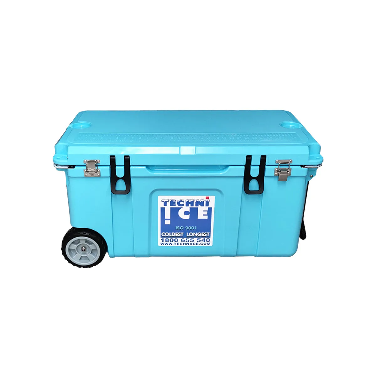 Techni Ice Signature Hardcore Icebox 75L Light Blue Wheels *Preorder FOR MID-LATE NOVEMBER DISPATCH *FREE 12 REUSABLE DRY ICE PACKS VALUES $59.95