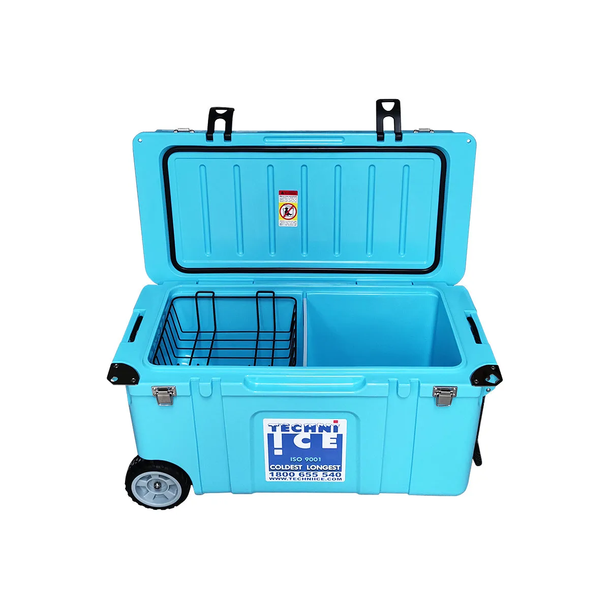 Techni Ice Signature Hardcore Icebox 75L Light Blue Wheels *Preorder FOR MID-LATE NOVEMBER DISPATCH *FREE 12 REUSABLE DRY ICE PACKS VALUES $59.95