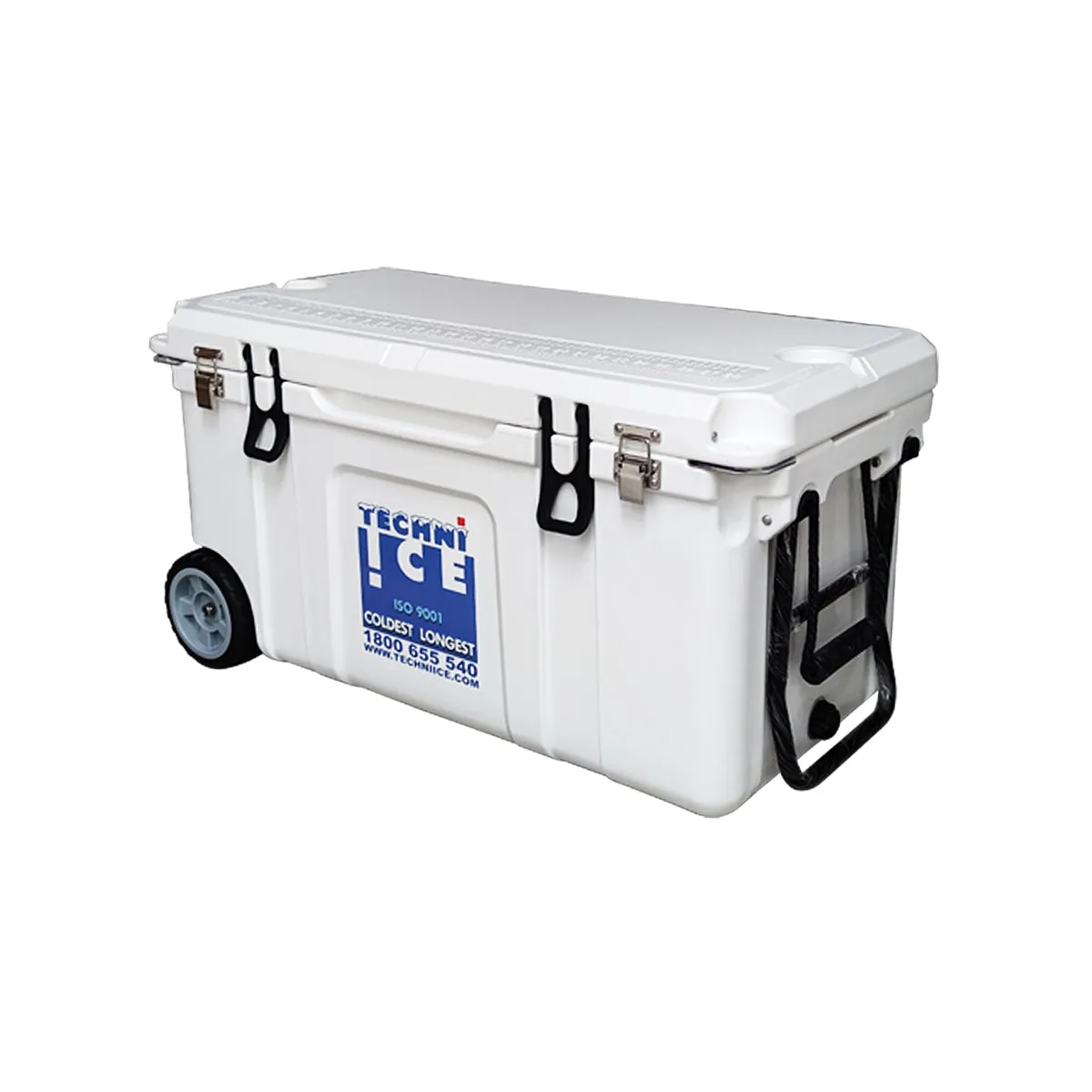 Techni Ice Signature Hardcore Icebox 75L White with Wheels *Fresh Stock Just Arrived  *FREE 12 REUSABLE DRY ICE PACKS VALUES $59.95