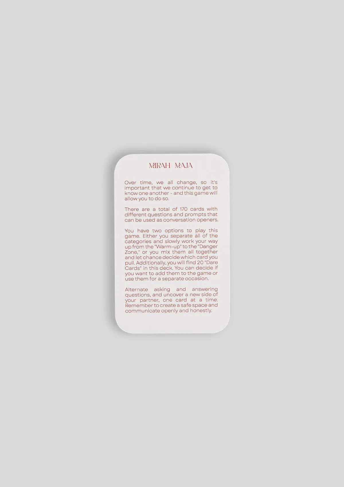 THE CLUB: COUPLE EDITION CARD GAME