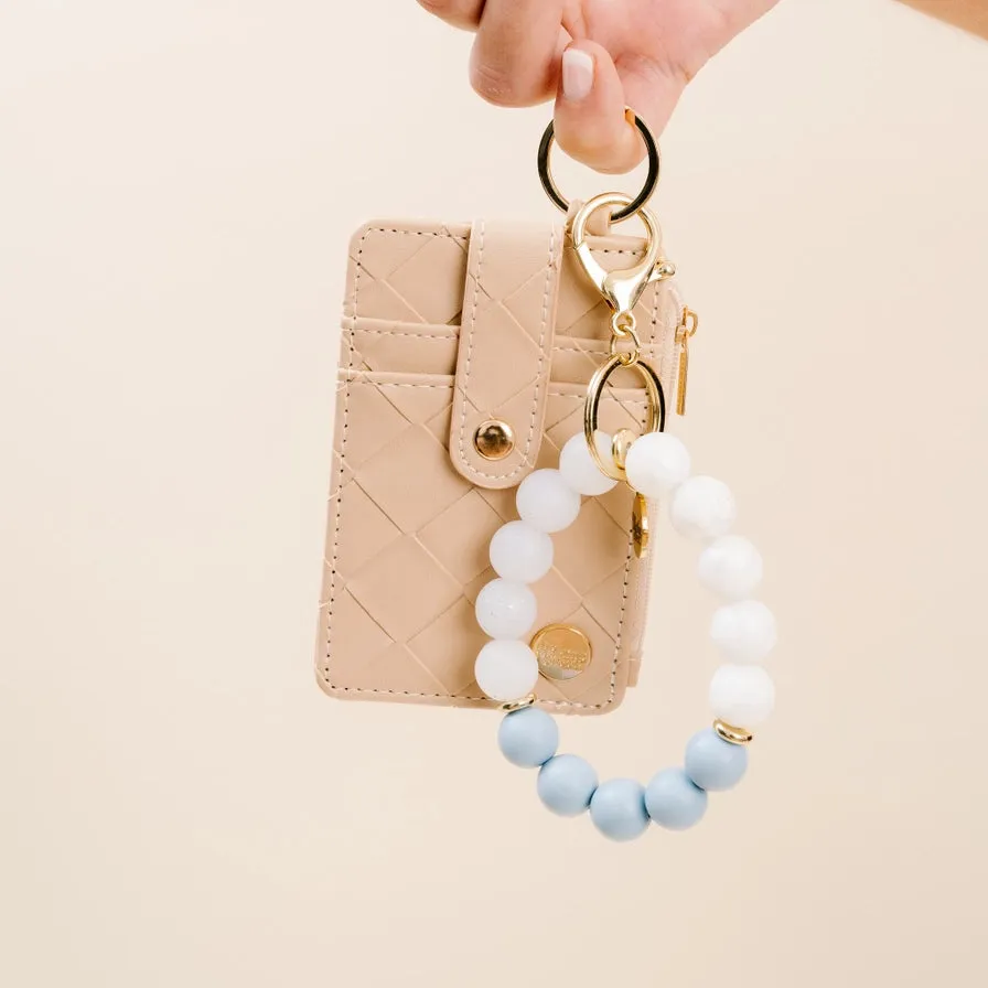 The Darling Effect Woven Keychain Wallet - Oat
