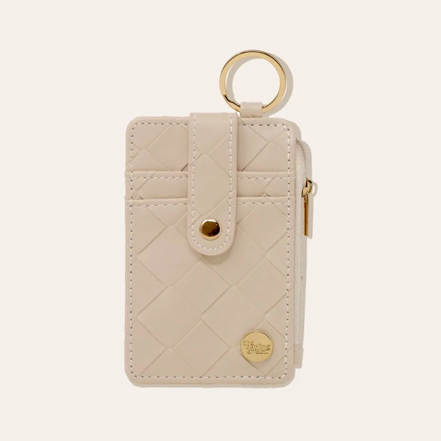 The Darling Effect Woven Keychain Wallet - Oat