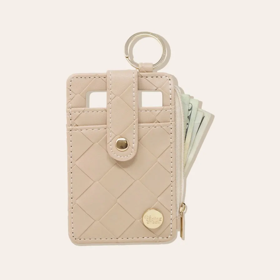 The Darling Effect Woven Keychain Wallet - Oat