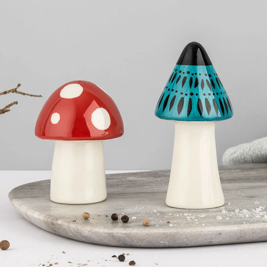 Toadstool Salt and Pepper Shakers