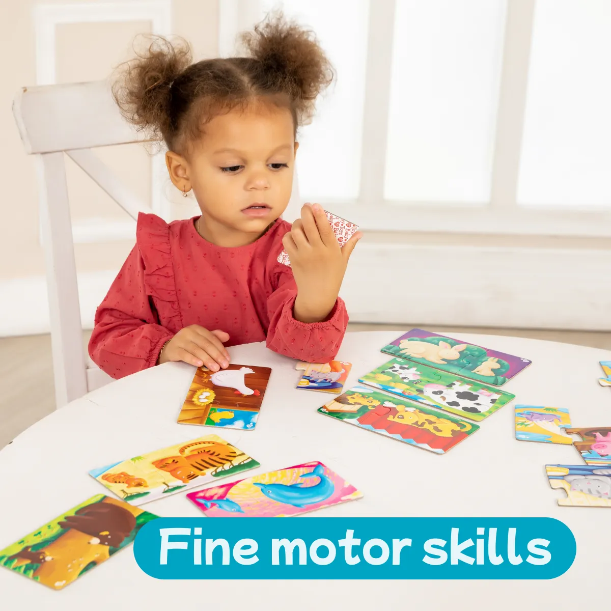 Toddler Puzzles - Whose Baby? Double Jigsaw - 20pcs Montessori Toys for 2  Years - Creative, Bright & Colorful