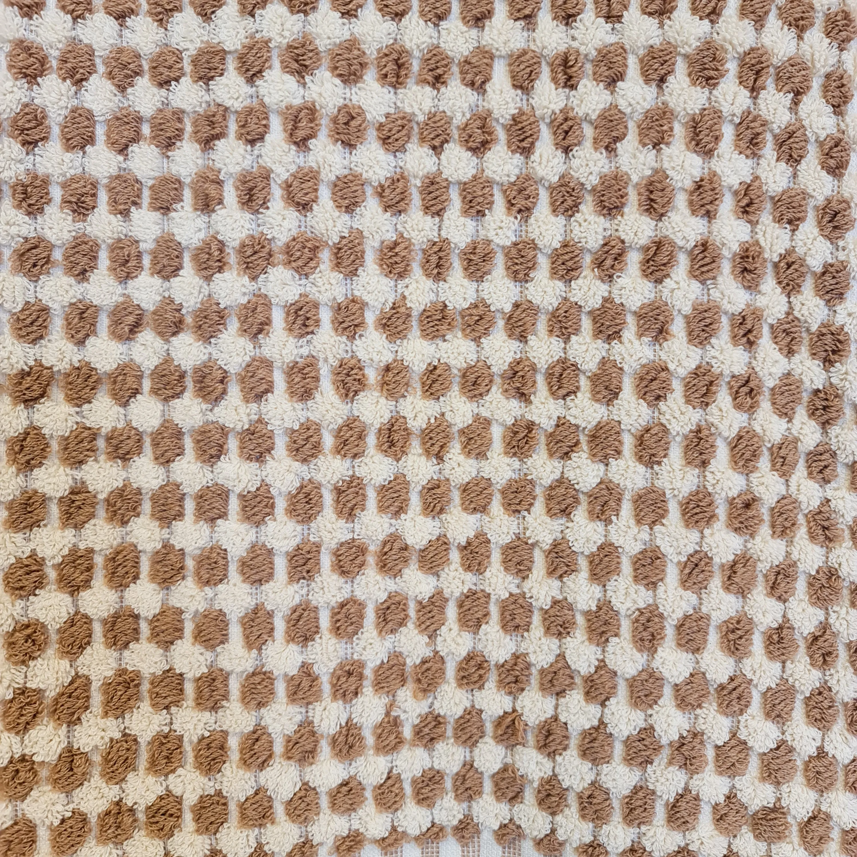 Turkish Hammam Bath Terry Towels Brown Dotted