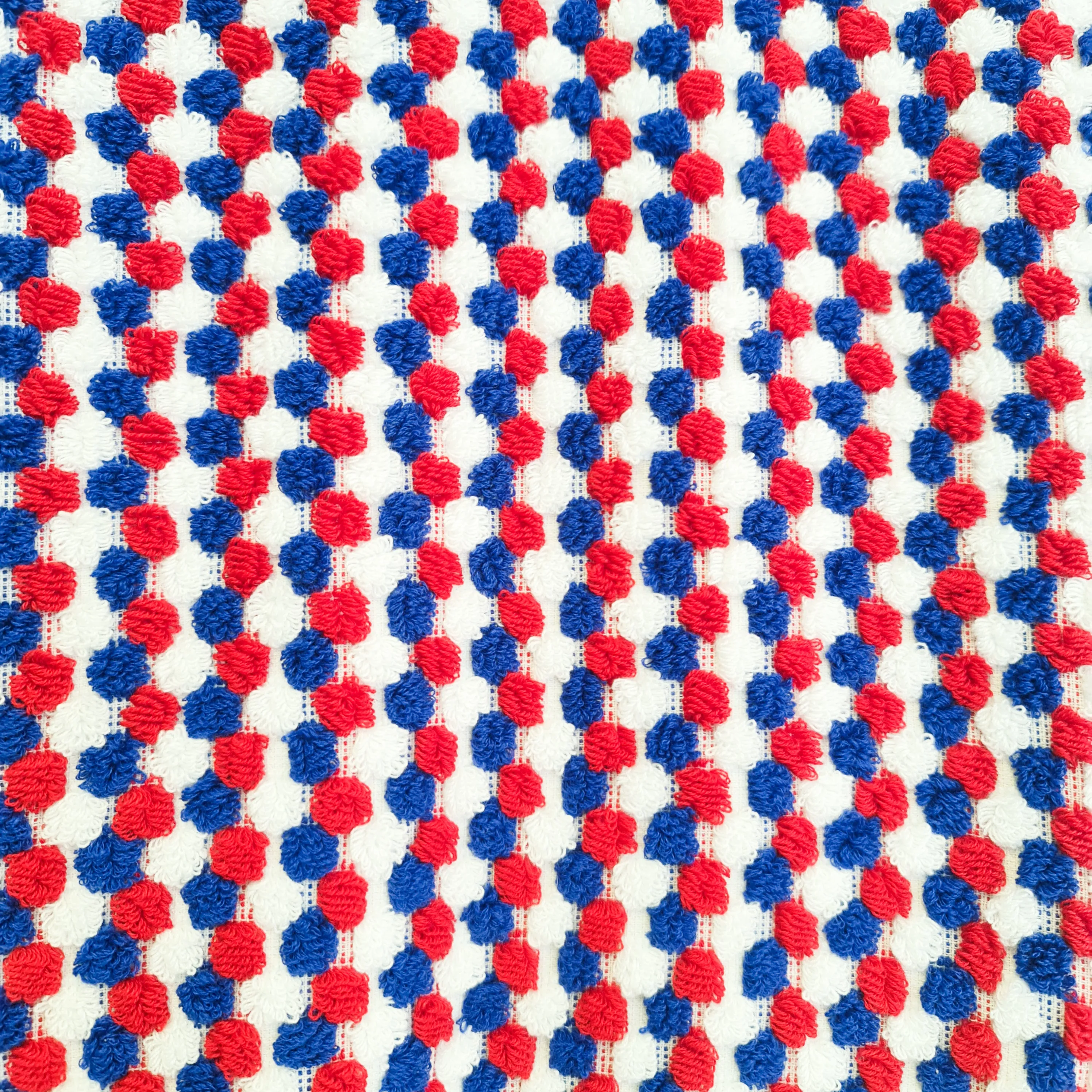 Turkish Hammam Bath Terry Towels Red Indigo Dotted