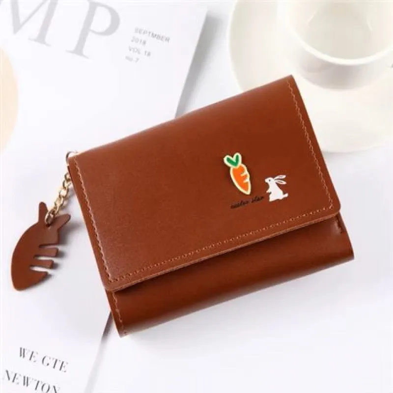 Uniwim Christmas Gifts Tri-Fold Multifunctional Small Easter Wallet