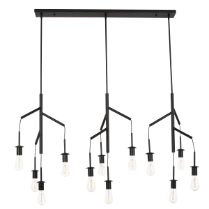 Vine 12 Light Black Pendant