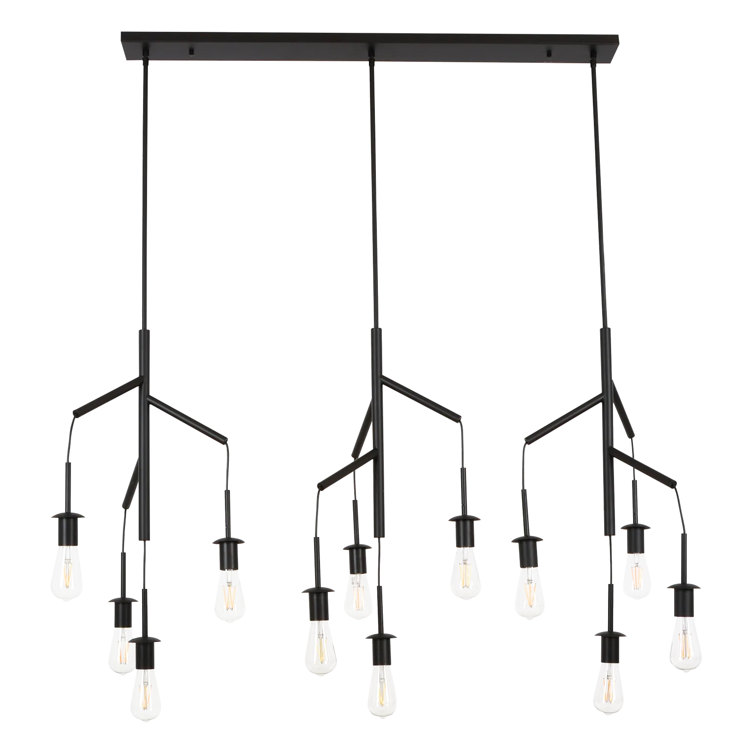 Vine 12 Light Black Pendant