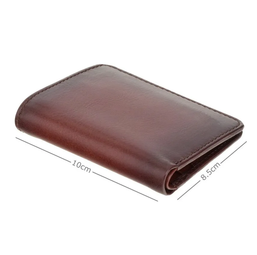 Visconti Atelier AT56 David Cash & Card Small Wallet Burnish Tan