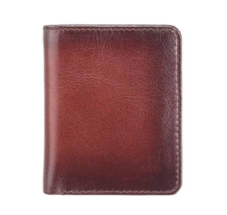 Visconti Atelier AT56 David Cash & Card Small Wallet Burnish Tan