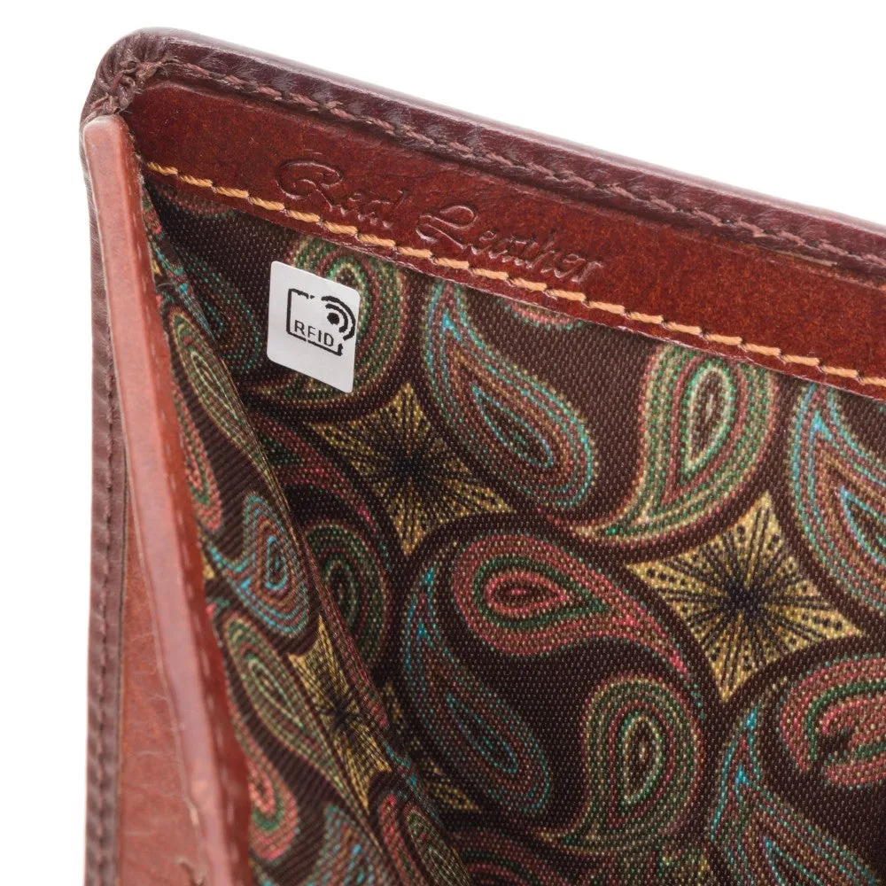 Visconti Atelier AT56 David Cash & Card Small Wallet Burnish Tan