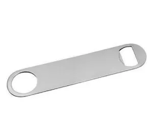 Winco CO-301 7" Stainless Steel Flat Bottle Opener
