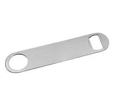 Winco CO-301 7" Stainless Steel Flat Bottle Opener