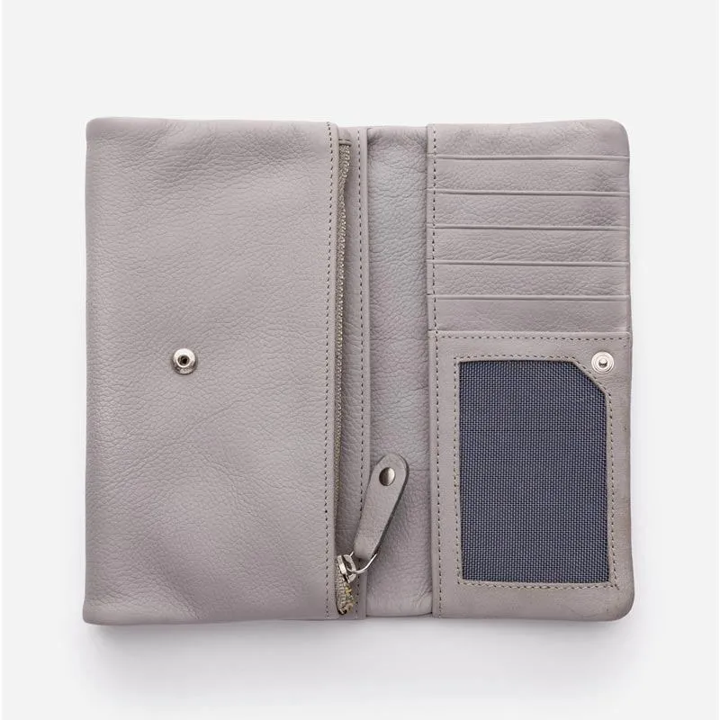 Women's Leather Paiget Wallet - Misty Grey