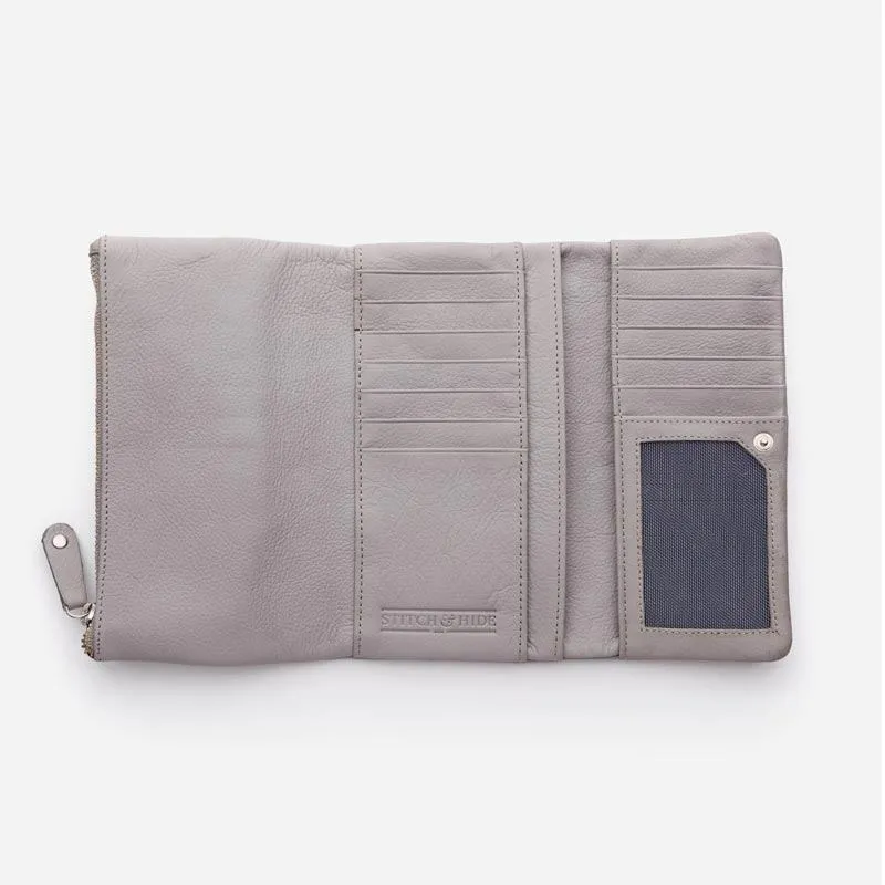 Women's Leather Paiget Wallet - Misty Grey