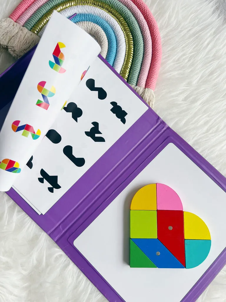 Wooden tangram puzzle