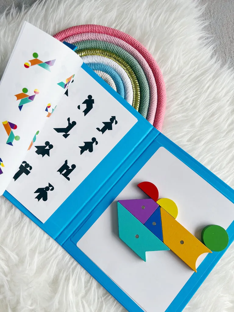 Wooden tangram puzzle